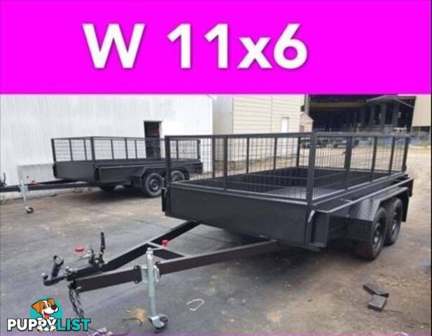 11x6 TANDEM TRAILER CAGED 2000KG FULL CHK PTE ALSO GOT 10X6 12X6