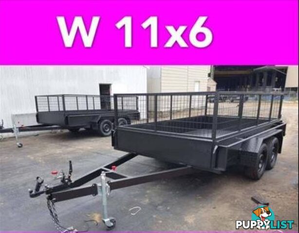 11x6 TANDEM TRAILER CAGED 2000KG FULL CHK PTE ALSO GOT 10X6 12X6