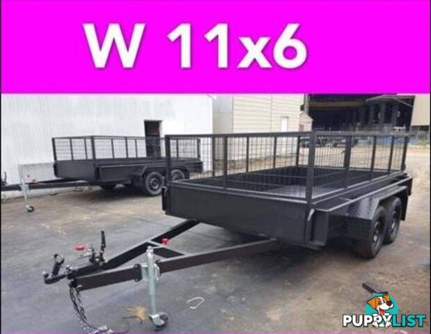 11x6 TANDEM TRAILER CAGED 2000KG FULL CHK PTE ALSO GOT 10X6 12X6