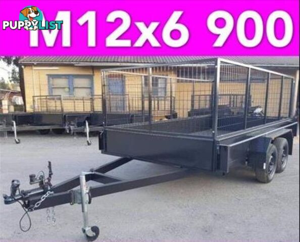 12x6 tandem trailer with cage extra heavy duty 2000kgs local made