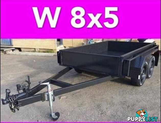 8x5 TANDEM TRAILER HEAVY DUTY 2ton FULL CHECKER PLATE LOCAL MADE