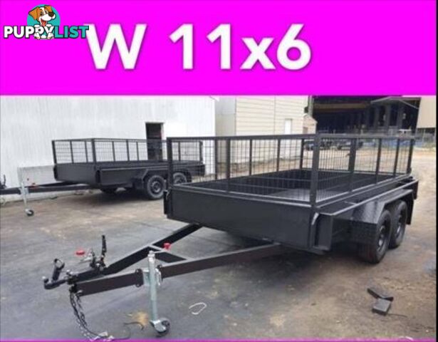 11x6 TANDEM TRAILER CAGED 2000KG FULL CHK PTE ALSO GOT 10X6 12X6