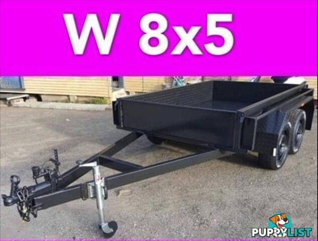 8x5 TANDEM TRAILER HEAVY DUTY 2ton FULL CHECKER PLATE LOCAL MADE