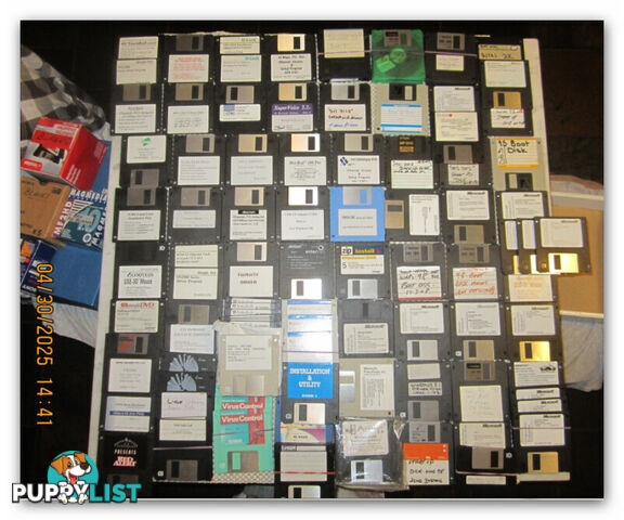 VINTAGE computer floppy disks, MS-DOS, 3,1, WIN-NT, WIN-95 WIN-98 WIN-2K