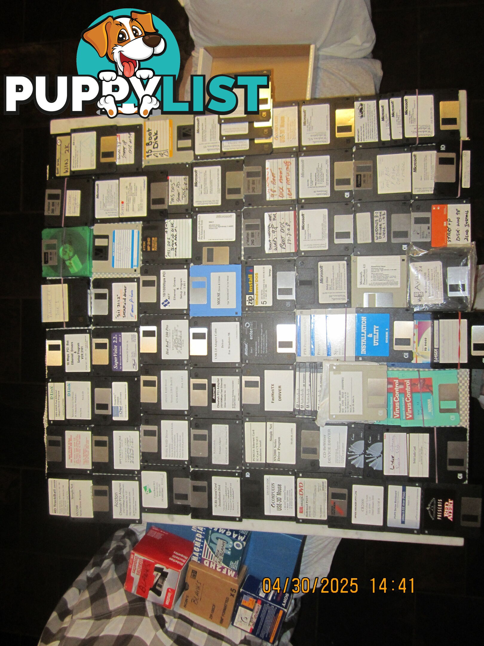 VINTAGE computer floppy disks, MS-DOS, 3,1, WIN-NT, WIN-95 WIN-98 WIN-2K