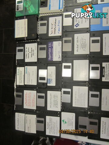 VINTAGE computer floppy disks, MS-DOS, 3,1, WIN-NT, WIN-95 WIN-98 WIN-2K