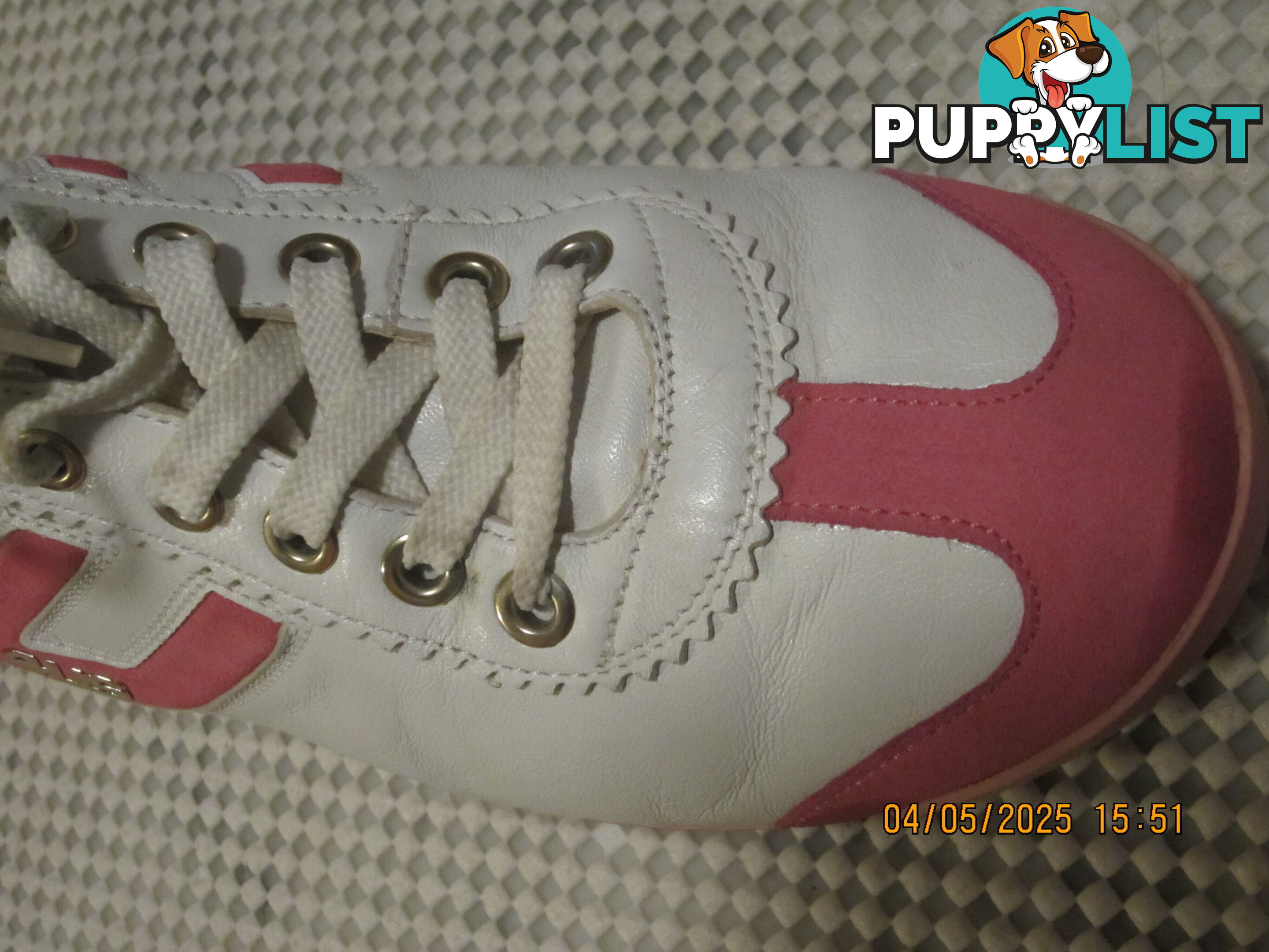 Cesare Paciotti 4US Women’s medium sized ankle Boots size39  white/pink genuine Italian leather,