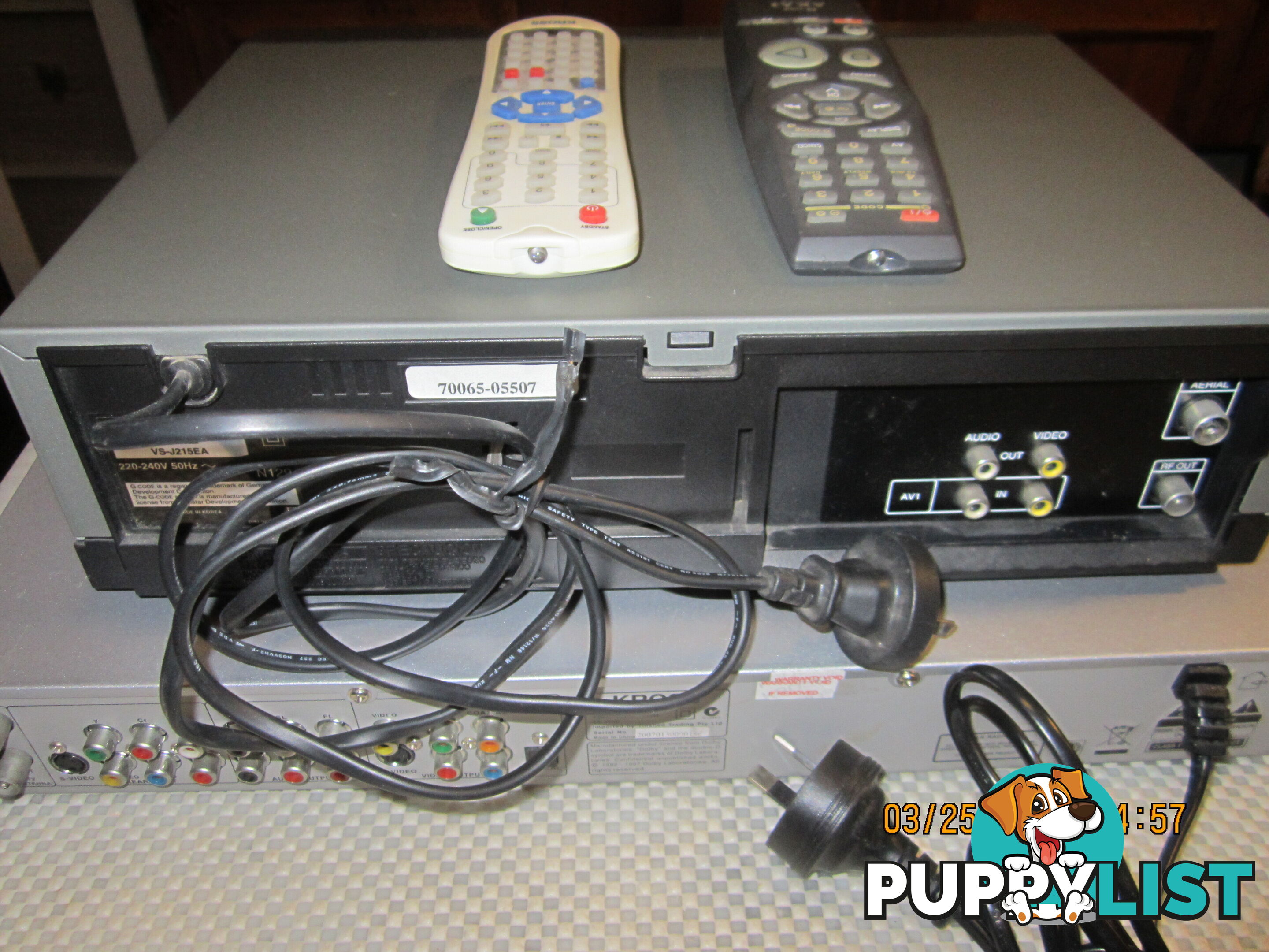 TWO devices in this package, VHS VCR & a DVD-HARD DRIVE PVR recorder,