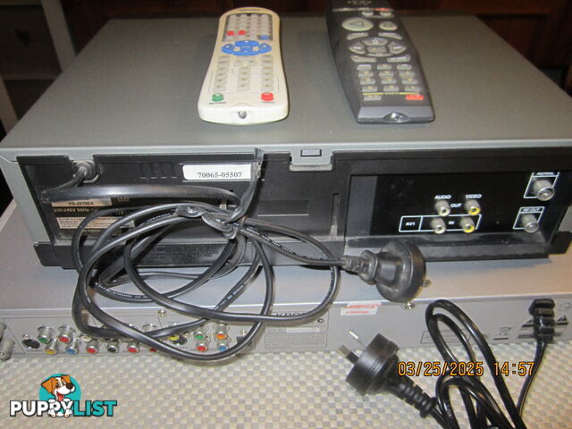 TWO devices in this package, VHS VCR & a DVD-HARD DRIVE PVR recorder,