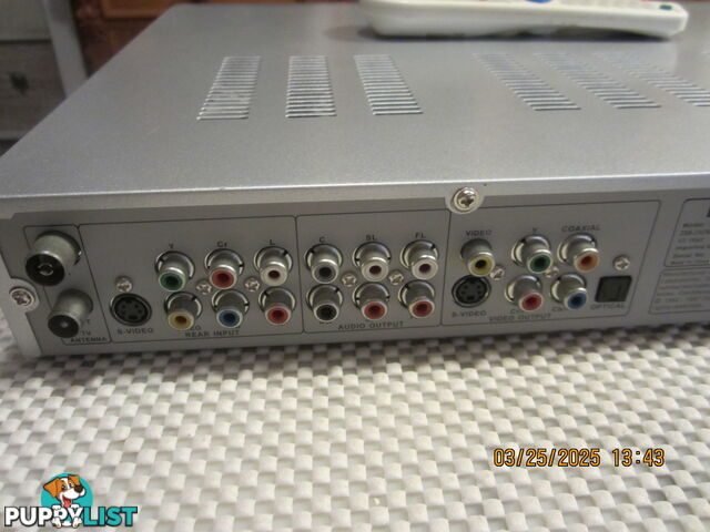 TWO devices in this package, VHS VCR & a DVD-HARD DRIVE PVR recorder,