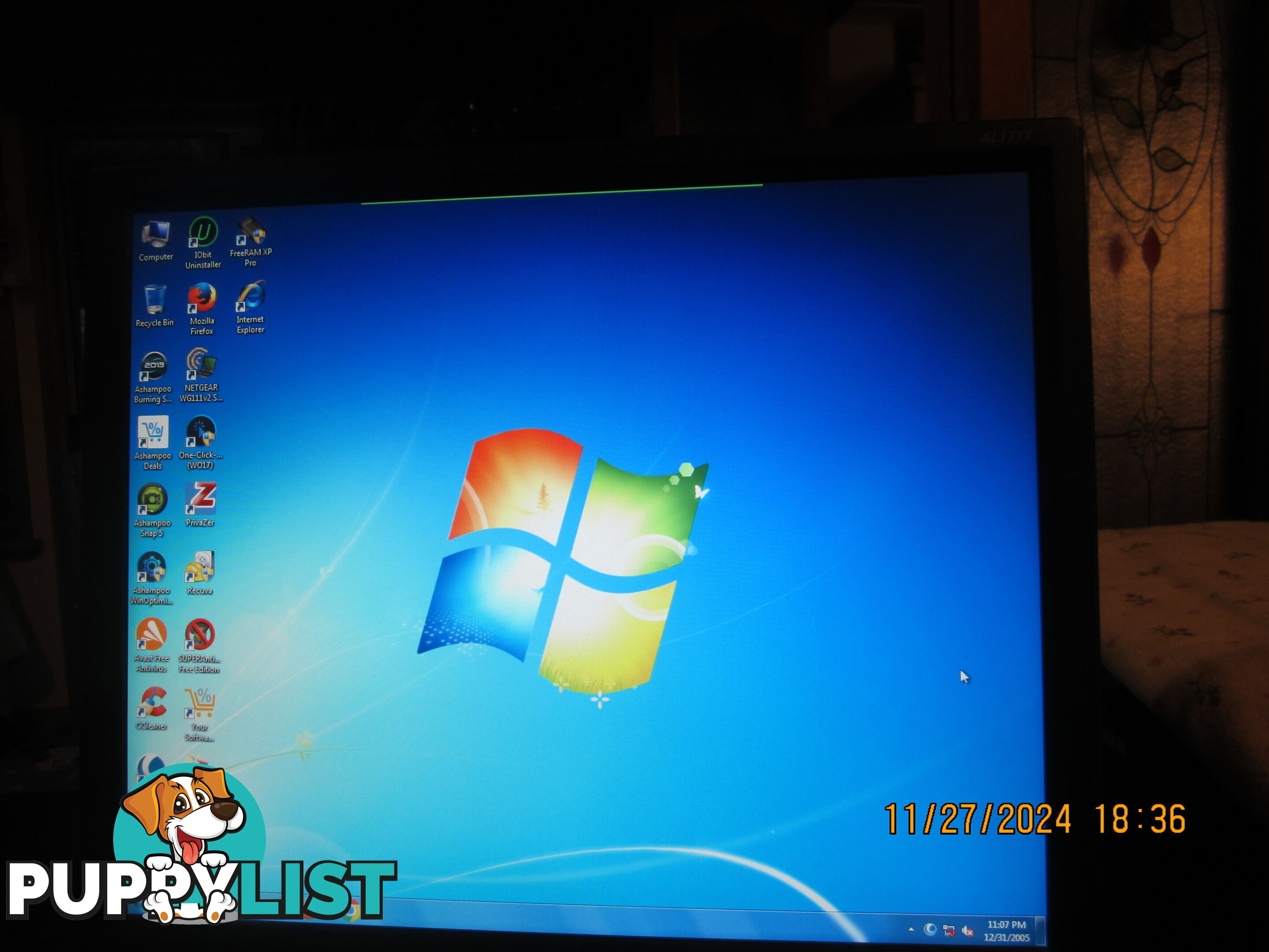 ACER DESKTOP PC. INC MONITOR. KEYBOARD. OPTICAL MOUSE, WINDOWS 7. S/PACK-1.