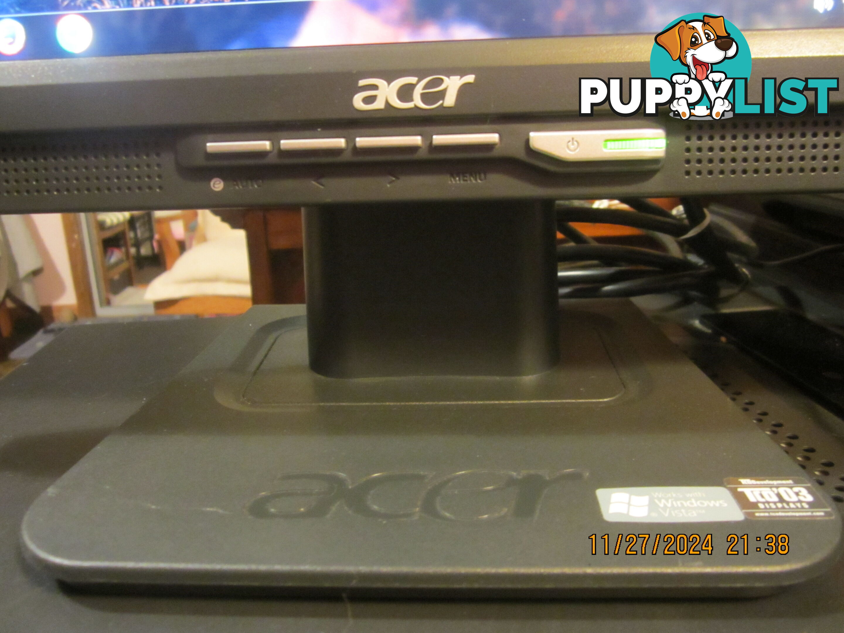 ACER DESKTOP PC. INC MONITOR. KEYBOARD. OPTICAL MOUSE, WINDOWS 7. S/PACK-1.