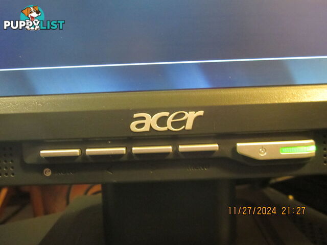 ACER DESKTOP PC. INC MONITOR. KEYBOARD. OPTICAL MOUSE, WINDOWS 7. S/PACK-1.