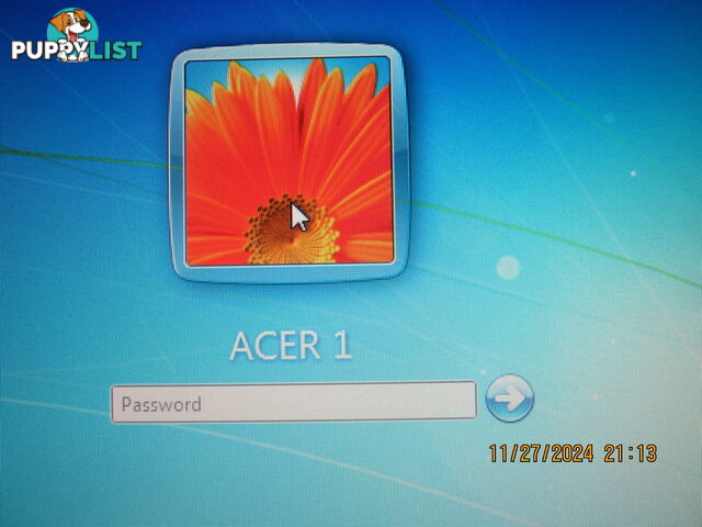 ACER DESKTOP PC. INC MONITOR. KEYBOARD. OPTICAL MOUSE, WINDOWS 7. S/PACK-1.
