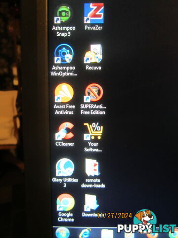 ACER DESKTOP PC. INC MONITOR. KEYBOARD. OPTICAL MOUSE, WINDOWS 7. S/PACK-1.