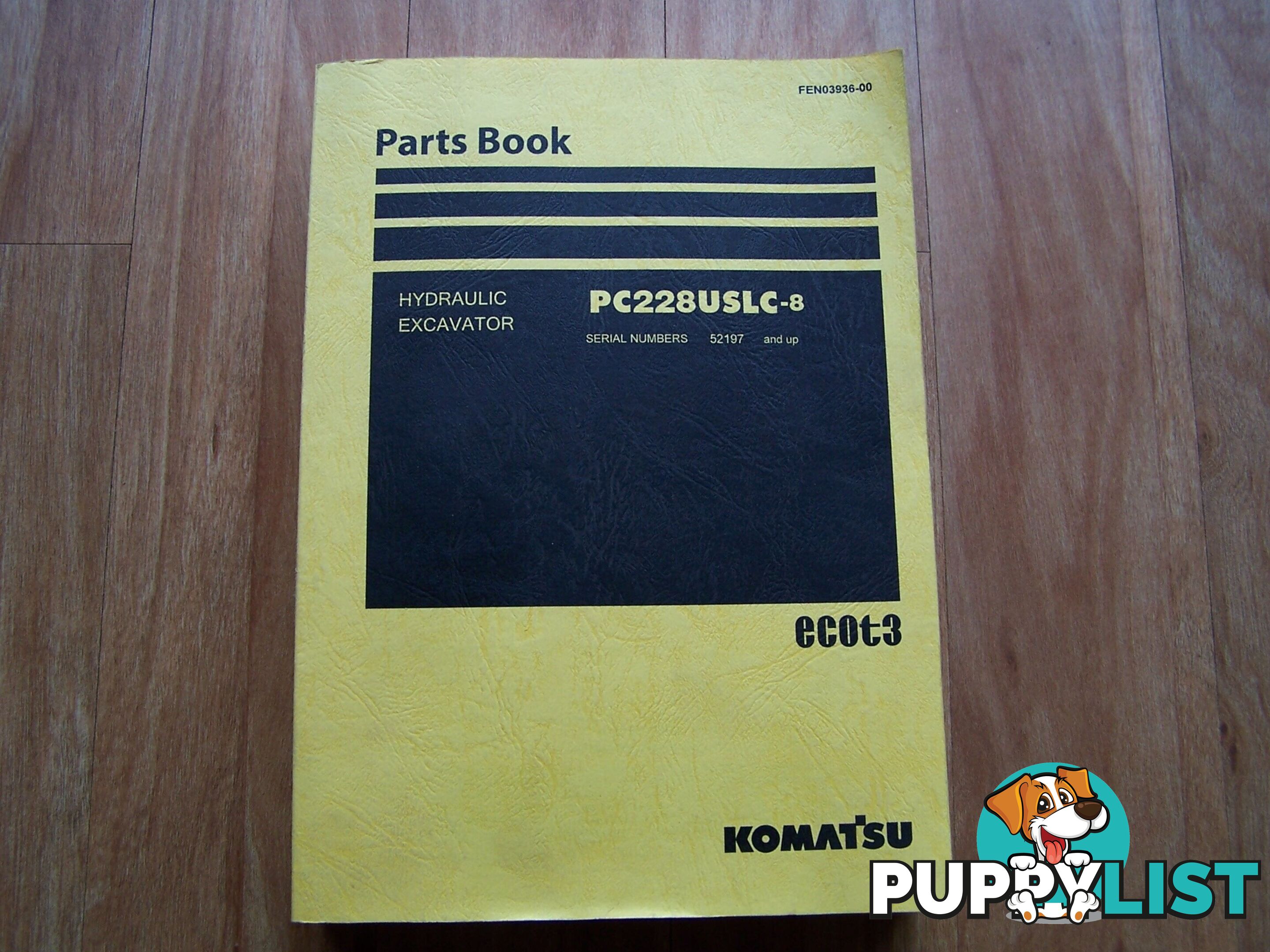 Komatsu Excavator Parts Book