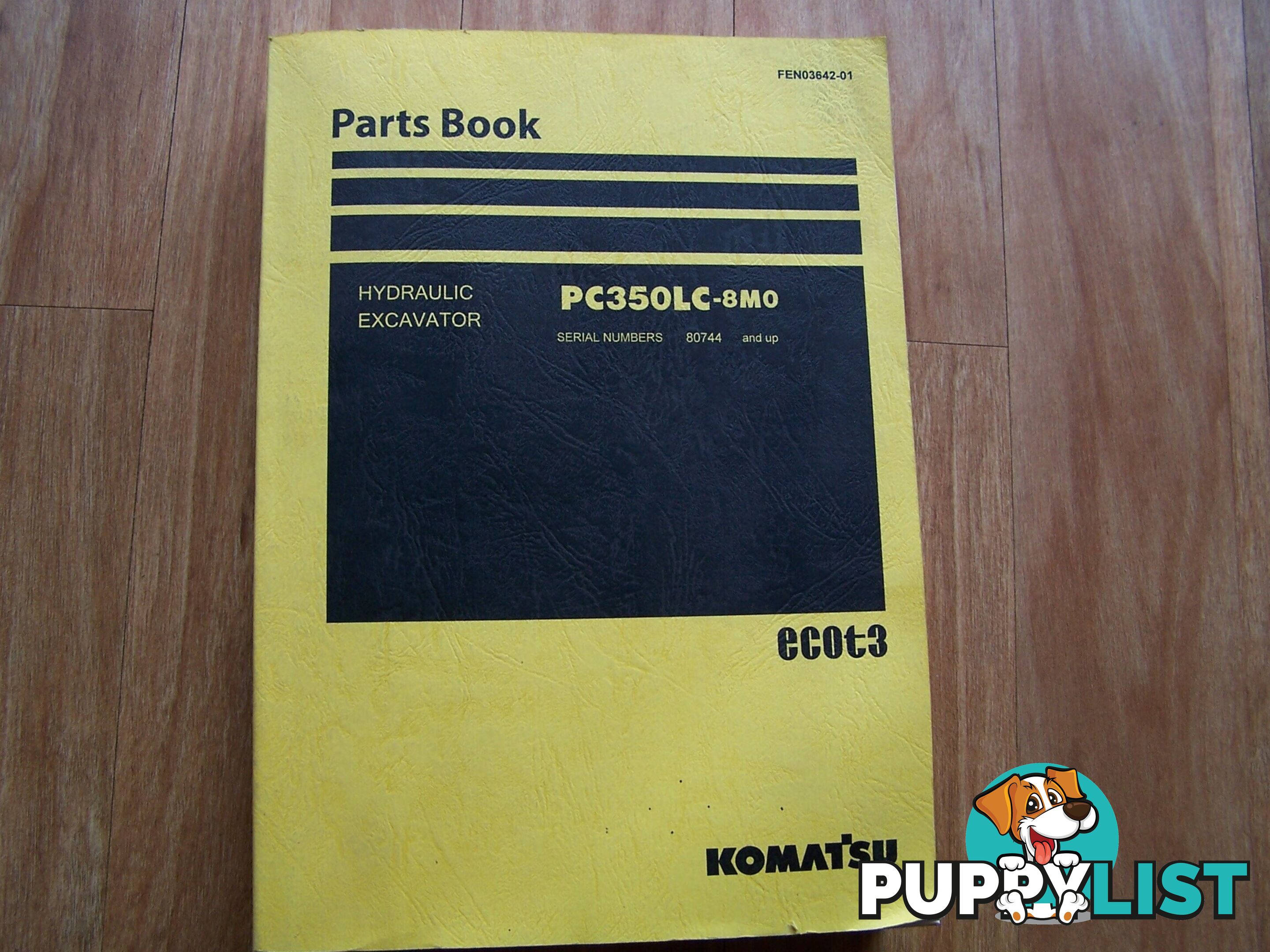 Komatsu Excavator Parts Book