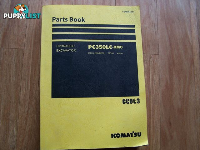 Komatsu Excavator Parts Book