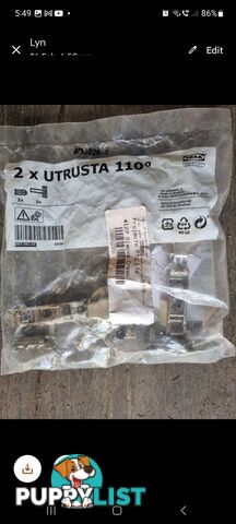 UTRUSTA (110deg) Cabinet Hinge