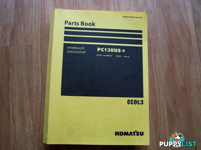 Komatsu Excavator Parts Book  volume 1