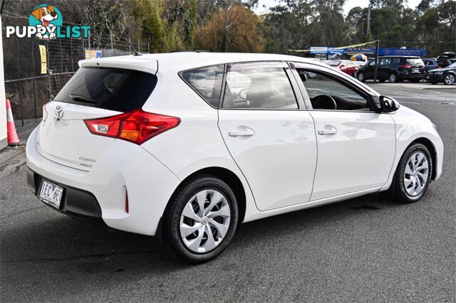 2012 TOYOTA COROLLA ASCENT ZRE182R HATCHBACK