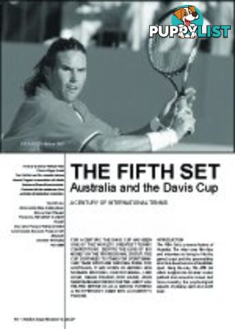 'The Fifth Set': Australia and the Davis Cup (Study Guide)