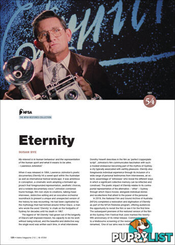 The NFSA Restores Collection: 'Eternity'