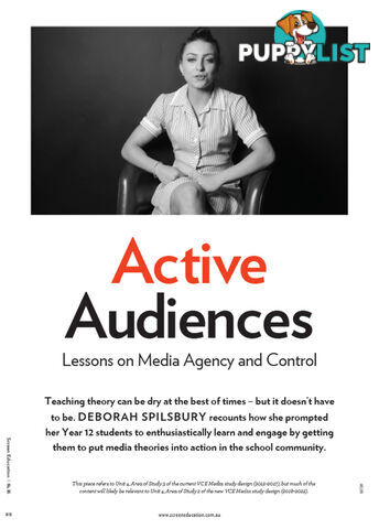 Active Audiences: Lessons on Media Agency and Control