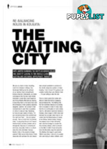 Re-balancing Roles in Kolkata: The Waiting City