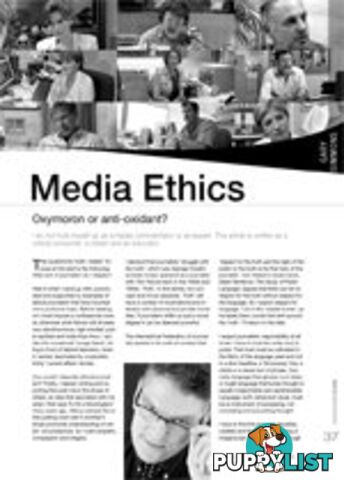 Media Ethics: Oxymoron or anti-oxidant?