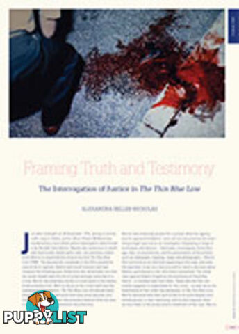 Framing Truth and Testimony: The Interrogation of Justice in The Thin Blue Line