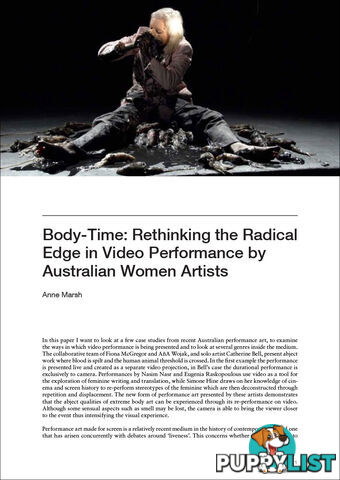 Body-Time: Rethinking the Radical Edge in Video Performance by Australian Women Artists