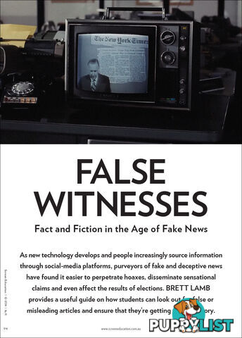 False Witnesses: Fact and Fiction in the Age of Fake News