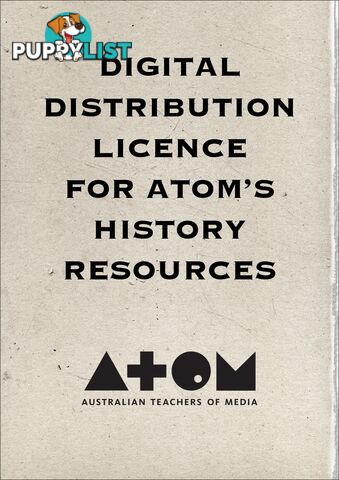 Digital Distribution Licence for 's Australian Curriculum History Resources