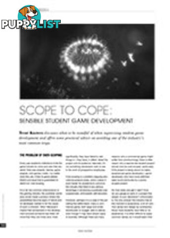 Scope to Cope: Sensible Student Game Development