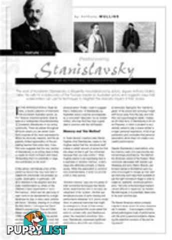 (Re)discovering Stanislavsky for Actors and Screenwriters