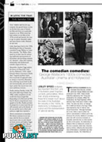 The Comedian Comedies: George Wallace's 1930s Comedies, Australian Cinema and Hollywood