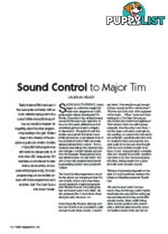 Sound Control to Major Tim