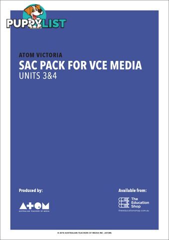 2018  SAC Pack For VCE Media Units 3&4