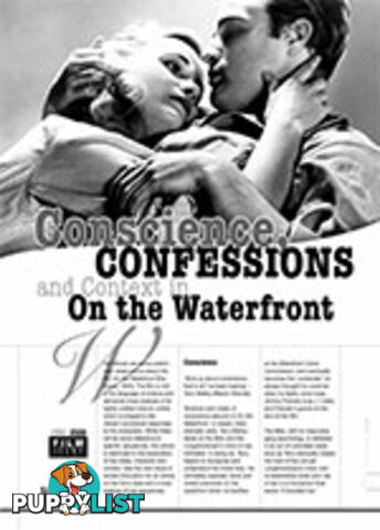 Conscience, Confessions and Context in On the Waterfront