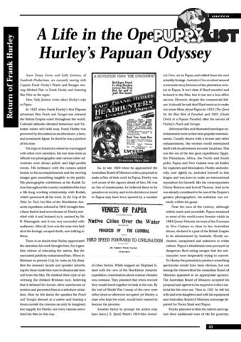 A Life in the Open: Frank Hurley's Papuan Odyssey