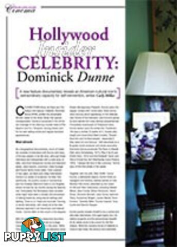 Hollywood Insider: Celebrity: Dominick Dunne