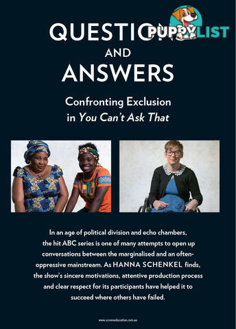 Questions and Answers: Confronting Exclusion in 'You Can't Ask That'