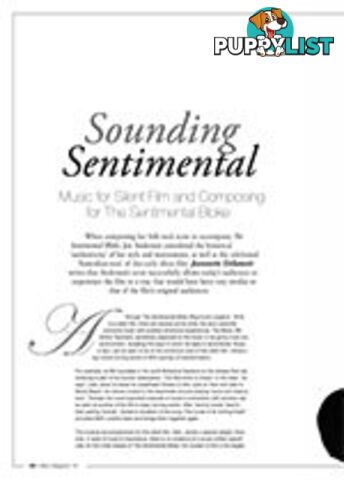 Sounding Sentimental: Music for Silent Film and Composing for The Sentimental Bloke