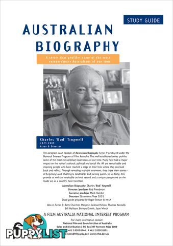 Australian Biography Series -  Charles 'Bud' Tingwell (Study Guide)