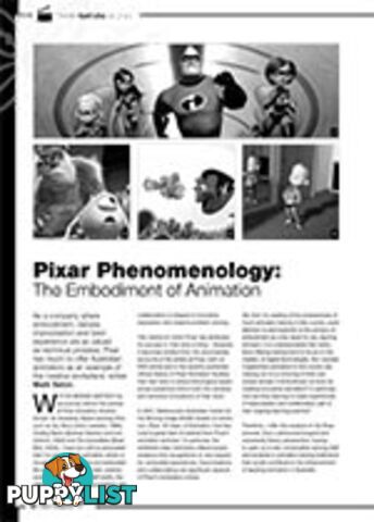 Pixar Phenomenology: The Embodiment of Animation