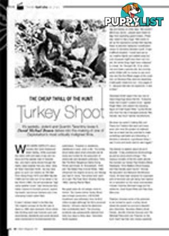 The Cheap Thrill of the Hunt: Turkey Shoot