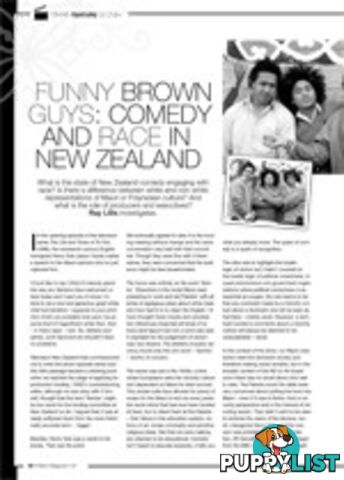 Funny Brown Guys: Comedy and Race in New Zealand