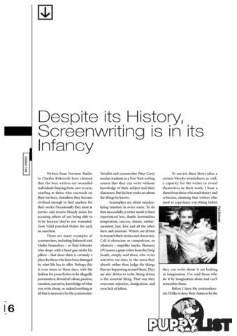 Despite Its History, Screenwriting Is in Its Infancy