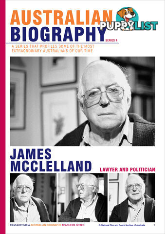 Australian Biography Series - James McClelland (Study Guide)